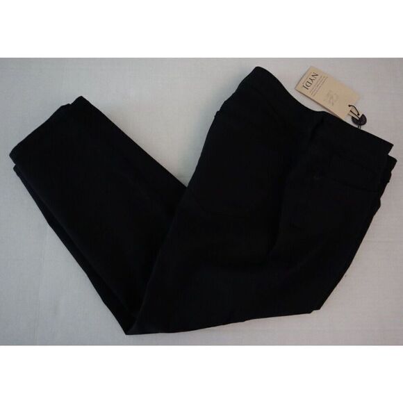 NYDJ MFOZ8678 Women's Sz 2 Black Harper Crop Slim Straight Fit Jeans - Picture 9 of 12